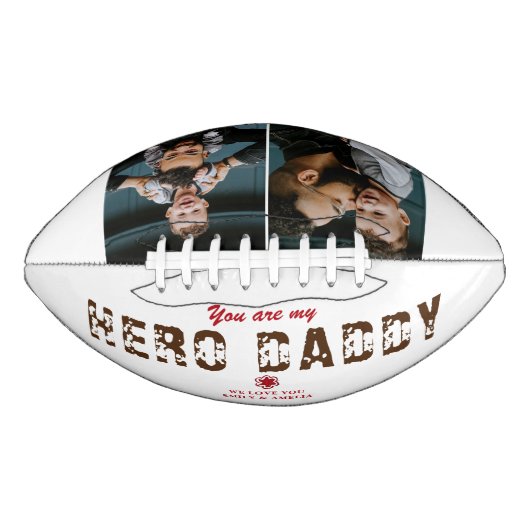 ヒーローダディ父の日2フォトコラージュ アメリカンフットボール (正面)