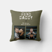 ヒーローダディ父の日2フォトコラージュ クッション (裏面)