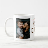 ヒーローダディ父の日2フォトコラージュ コーヒーマグカップ (左)