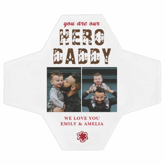 ヒーローダディ父の日2フォトコラージュ サッカーボール (フラット)
