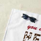 ヒーローダディ父の日2フォトコラージュ ビーチタオル (インサイチュ)