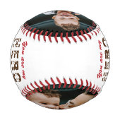 ヒーローダディ父の日2フォトコラージュ 野球ボール (裏面)