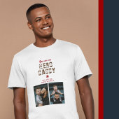 ヒーローダディ父の日2フォトコラージュ Tシャツ