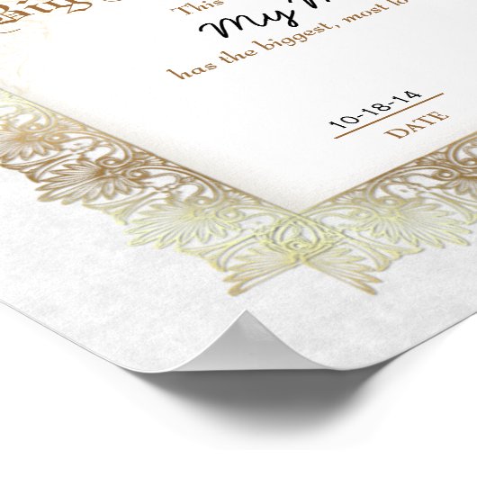 ヒーローハートラブアワードの最高の受賞証明書 ポスター (角)