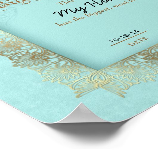 ヒーローハート賞受賞証最高の書夫 ポスター (角)