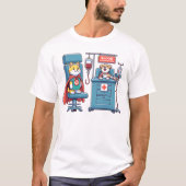 ヒーローパップス献血 – Lifesaver Canine Tee Tシャツ (正面)