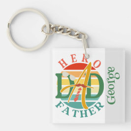 ヒーローパパフェイスサンセットタイムスヒー&サングラス キーホルダー