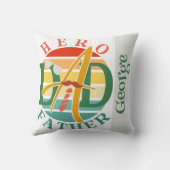 ヒーローパパフェイスサンセットタイムスヒー&サングラス クッション (裏面)