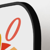 ヒーローパパフェイスサンセットタイムスヒー&サングラス ピックルボールラケット (左詳細)