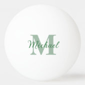 ヒーローパパフェイスサンセットタイムスヒー&サングラス 卓球ボール (裏面)