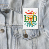 ヒーローパパフェイスサンセットタイムスヒー&サングラス 缶バッジ (インサイチュ)