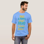 ヒーローパパ最愛の父レトロ Tシャツ (正面フル)