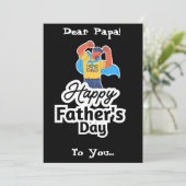 ヒーローパパ 父の日のデザイン シーズンカード (スタンド正面)