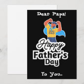 ヒーローパパ 父の日 デザイン シーズンカード (正面/裏面)