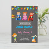 ヒーロー体操合同パーティー招待状 招待状 (スタンド正面)