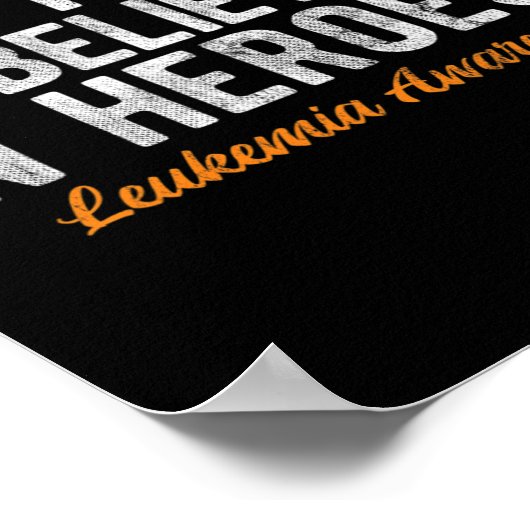 ヒーロー信じのがん白血病に入る時間 ポスター (角)