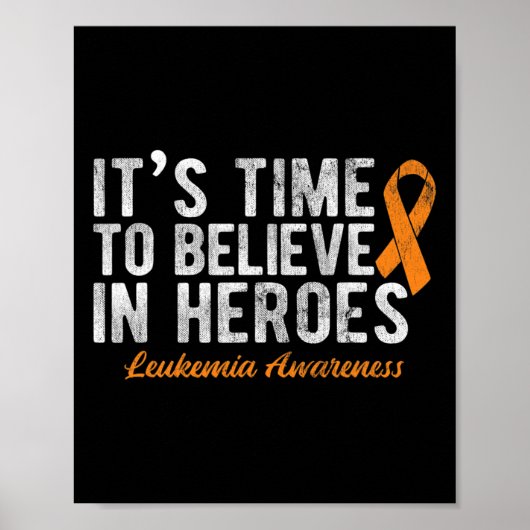 ヒーロー信じのがん白血病に入る時間 ポスター (正面)
