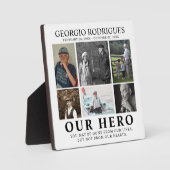 ヒーロー写真コラージュ記念碑 フォトプラーク (正面)