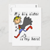 ヒーロー姉Tシャツとギフト ポストカード (正面/裏面)