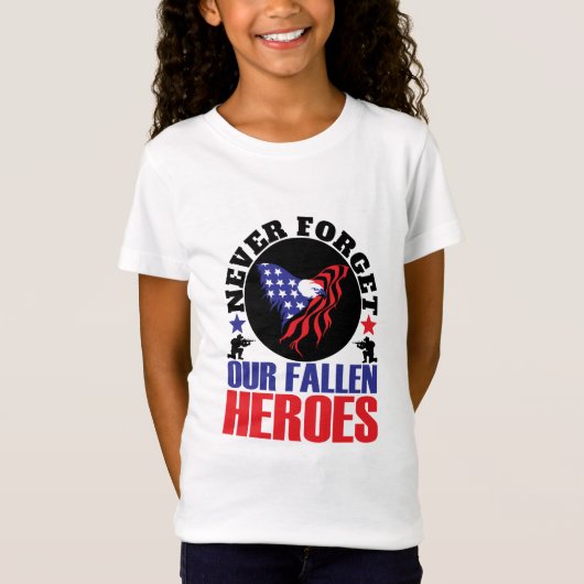 ヒーロー忘れには落ちたない Tシャツ (正面)