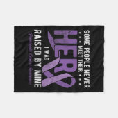 ヒーロー私は私の膵臓がん患者によって育てられた フリースブランケット (正面(横))