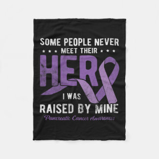 ヒーロー私は私の膵臓がん患者によって育てられた フリースブランケット