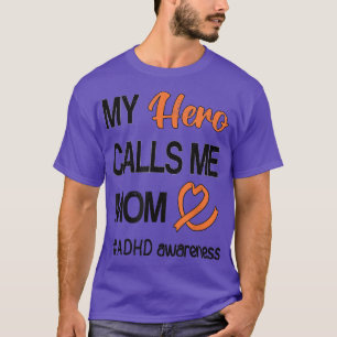 ヒーロー私を呼び出す母の注意欠陥障害ADHD Tシャツ