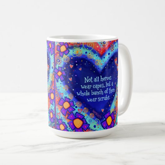 ヒーロー衣服スクラブスナースドクターインスピリシティ コーヒーマグカップ (正面右)