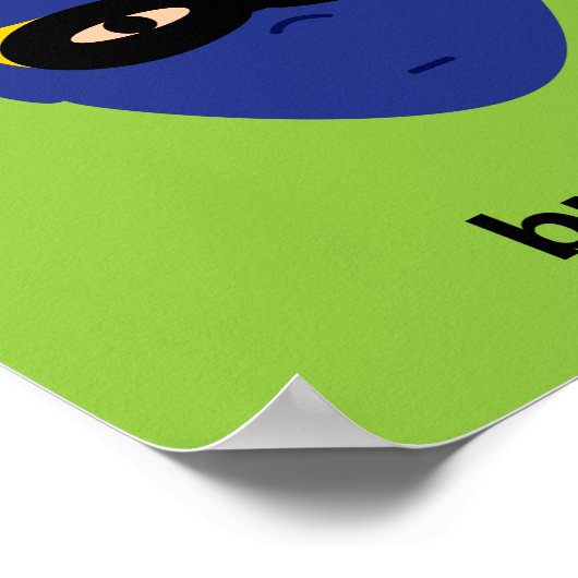 ヒーロー衣服マスクここにヒーローを挿入 ポスター (角)