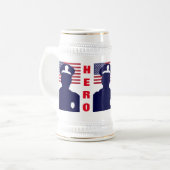 ヒーロー警官 ビールジョッキ (正面左)