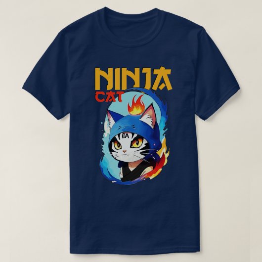 ヒーロー通り猫 Tシャツ (デザイン正面)