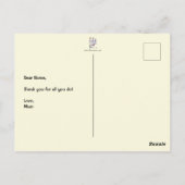 ヒーロー パステルイエロー ポストカード (裏面)