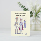 ヒーロー パステル イエロー ポストカード (スタンド正面)