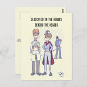 ヒーロー パステル イエロー ポストカード (正面/裏面)