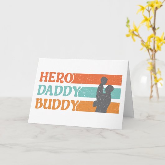 ヒーロー.パパ。相棒。 – 究極の絆 カード (黄色い花)