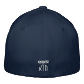 ヒーロー(ヘブルモダンブル)フィット帽子 刺繍入りキャップ (裏面)