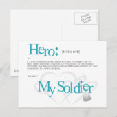 ヒーロー: マイ・ソルジャー ポストカード (正面/裏面)