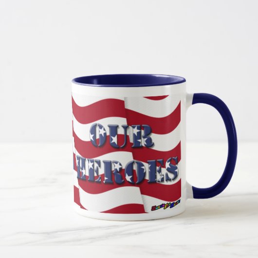 ヒーロー – 写真の追加 マグカップ (右)