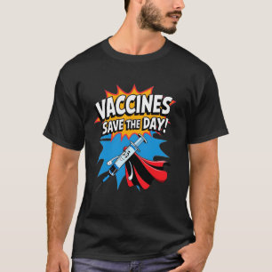 ヒーロー 年次ワクチン 楽しい看護師 小児科 インフルエンザ ワクチン Tシャツ