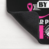 ヒーローI衣服ピンク私の母の乳がんアワーン マウスパッド (コーナー)