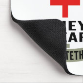 ヒーロ実在ーズは衣服キャップ彼らは衣服聴診器 マウスパッド (コーナー)