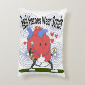 ヒーロ実在ーズ衣服スクラブ枕 – ナース&ドクター アクセントクッション (裏面(縦))