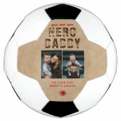 ヒーロ素朴ダディ父の日2フォトコラージュ サッカーボール (正面)