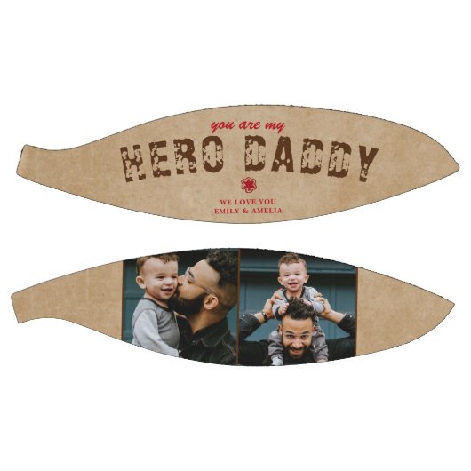 ヒーロ素朴ダディ父の日2フォトコラージュ バスケットボール (パネル)