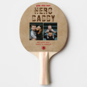 ヒーロ素朴ダディ父の日2フォトコラージュ 卓球ラケット (正面)
