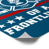 ヒーロ誇りを持ったーの母ママ消防士ママ ポスター (角)