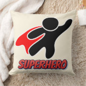 ヒーロ飛んでいるー – はっきりした漫画装飾用クッション クッション (ブランケット)