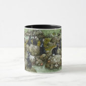 ヒー・ブラシルの黒いウサギ マグカップ (中央)