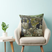 ヒー・ブラシルの黒うさぎ クッション (椅子)