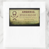 ヒ動揺して素標識 長方形シール (バッグ)